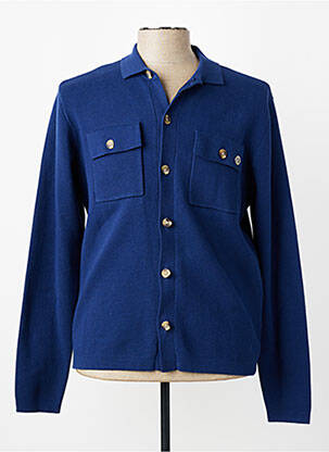 Gilet manches longues fermeture boutonnée sur le devant bleu U.S. POLO ASSN homme