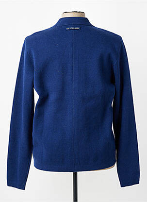 Gilet manches longues fermeture boutonnée sur le devant bleu U.S. POLO ASSN homme