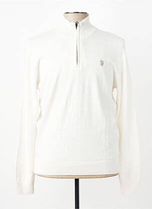 Pull stretch manches longues beige U.S. POLO ASSN homme