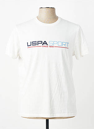T-shirt coupe cintrée manches courtes beige U.S. POLO ASSN homme