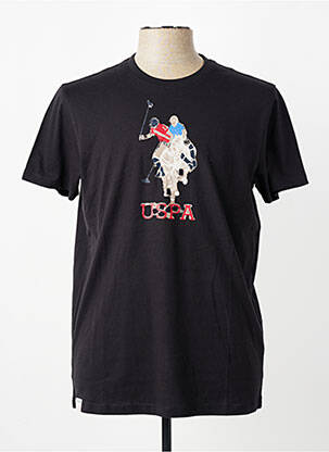 T-shirt coupe cintrée manches courtes noir U.S. POLO ASSN homme