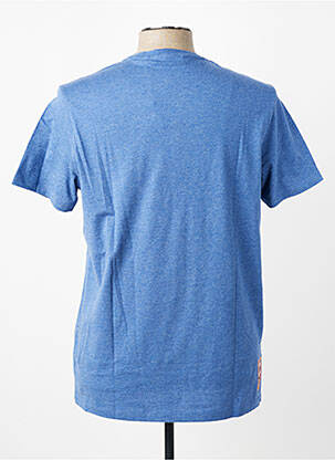 T-shirt tissage chiné manches courtes bleu U.S. POLO ASSN homme