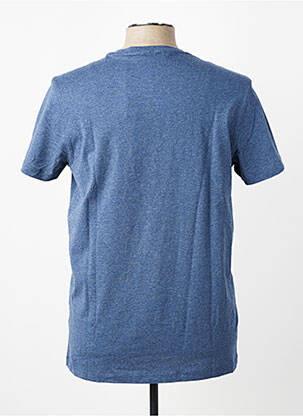 T-shirt tissage chiné manches courtes bleu U.S. POLO ASSN homme