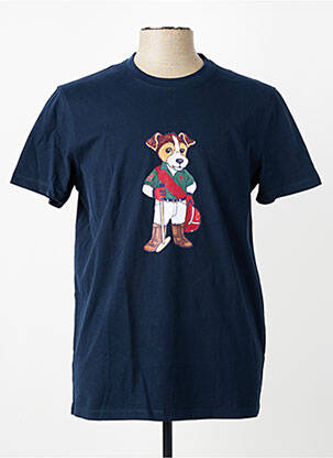T-shirt coupe cintrée manches courtes bleu U.S. POLO ASSN homme