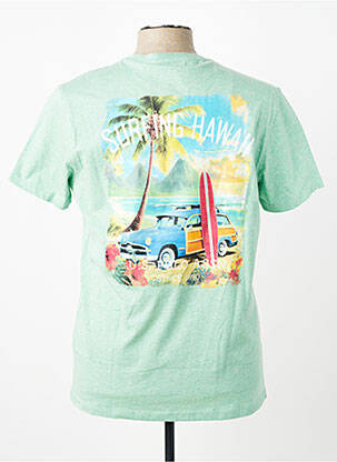 T-shirt tissage chiné manches courtes vert U.S. POLO ASSN homme