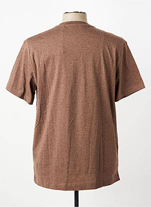 T-shirt tissage chiné manches courtes marron U.S. POLO ASSN homme