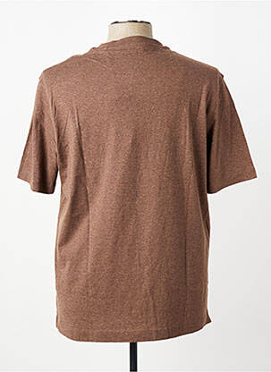 T-shirt tissage chiné manches courtes marron U.S. POLO ASSN homme