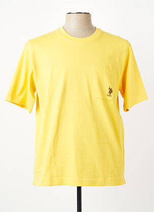 T-shirt stretch manches courtes jaune U.S. POLO ASSN homme