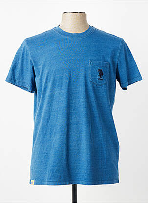 T-shirt tissage chiné manches courtes bleu clair U.S. POLO ASSN homme