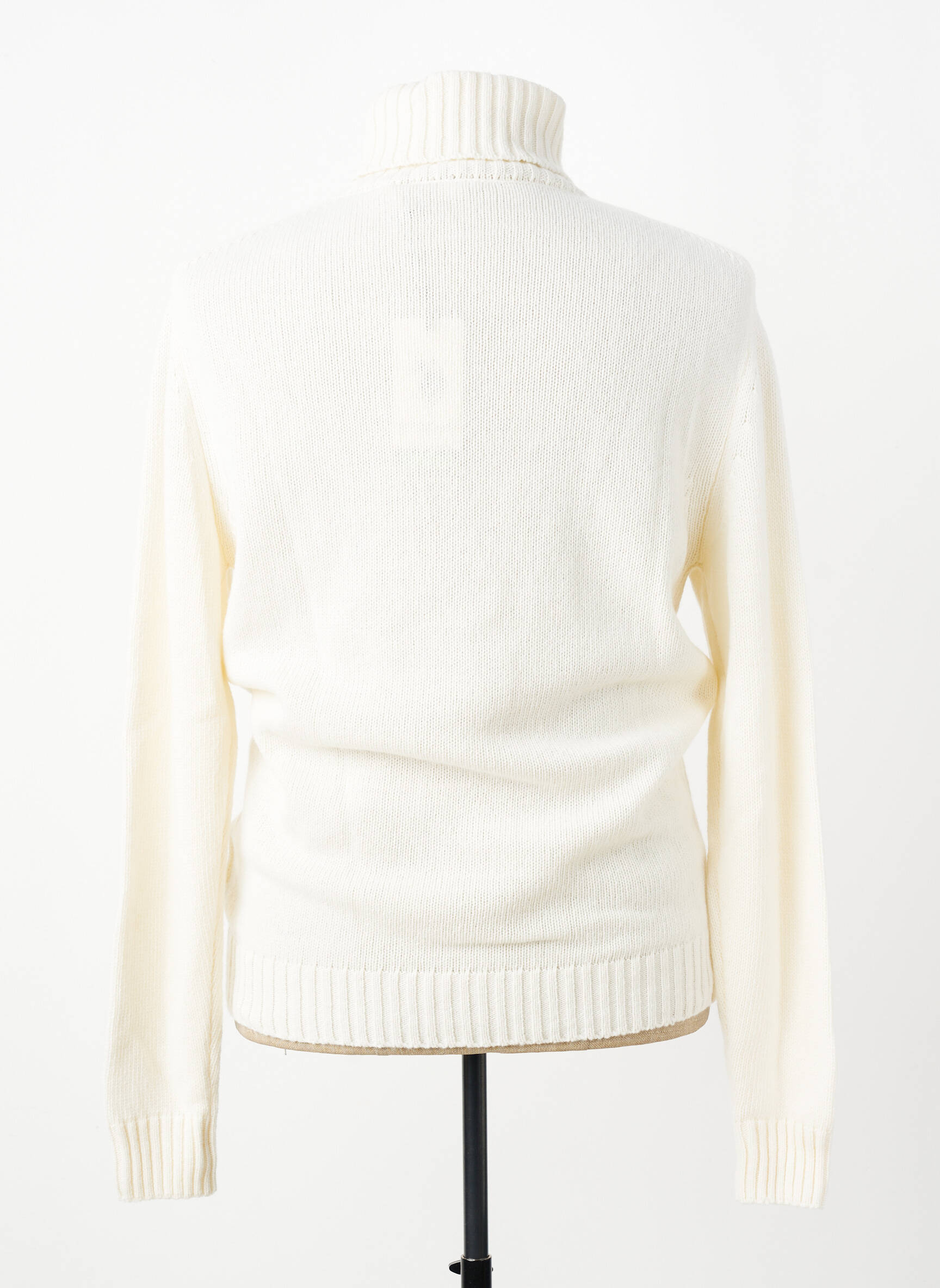 Pull col roulé stretch manches longues beige U.S. POLO ASSN homme