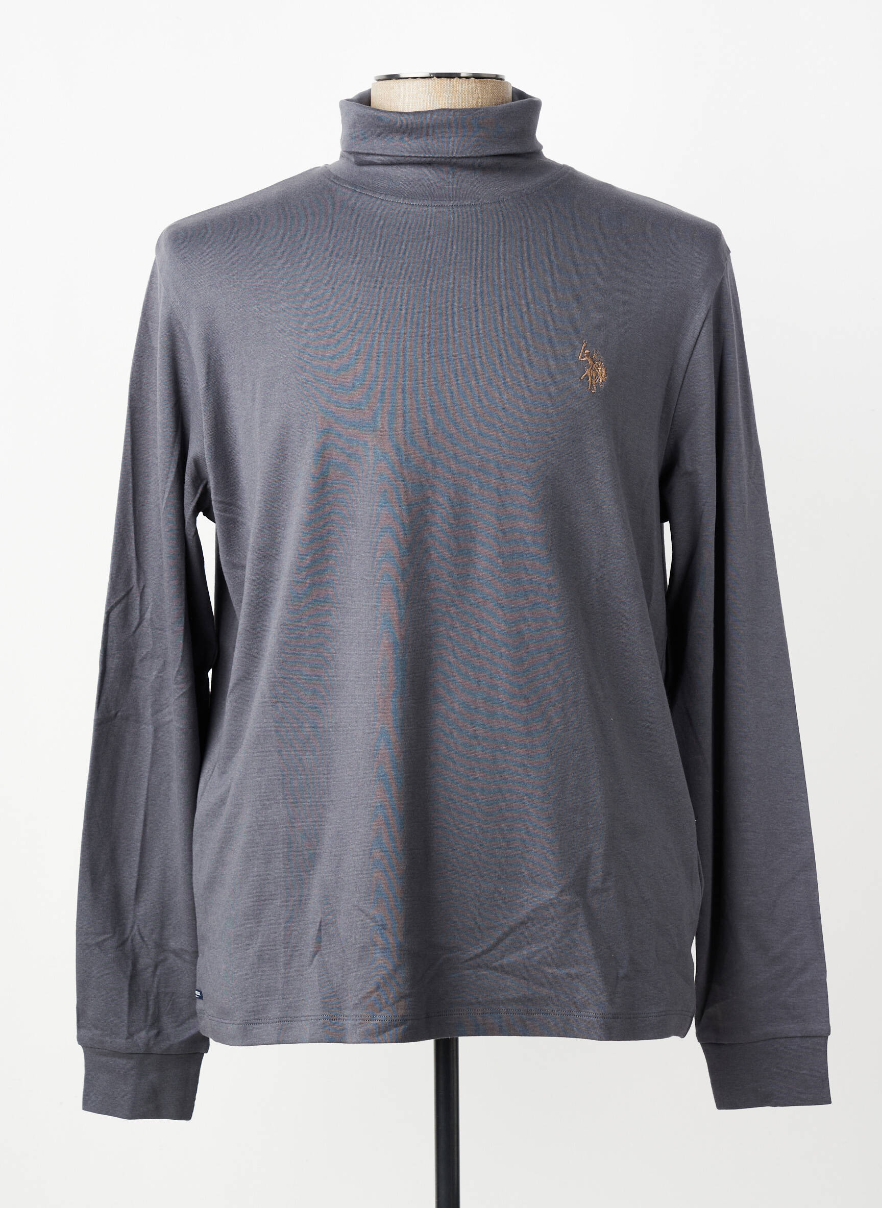 Sous-pull stretch manches longues gris U.S. POLO ASSN homme
