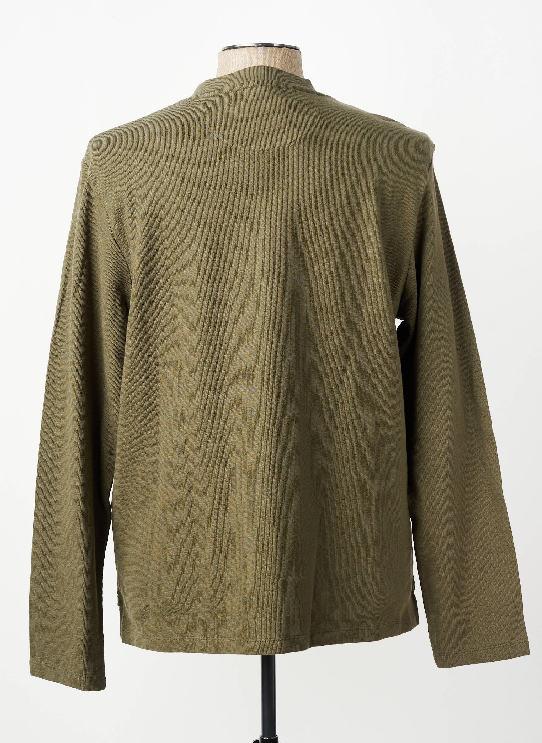 T-shirt col tunisien manches longues vert CAMEL ACTIVE homme