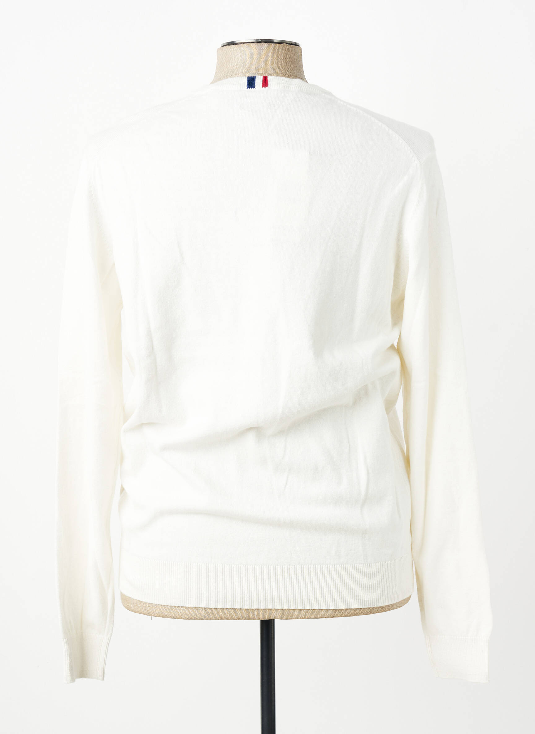 Pull col v manches longues beige U.S. POLO ASSN homme