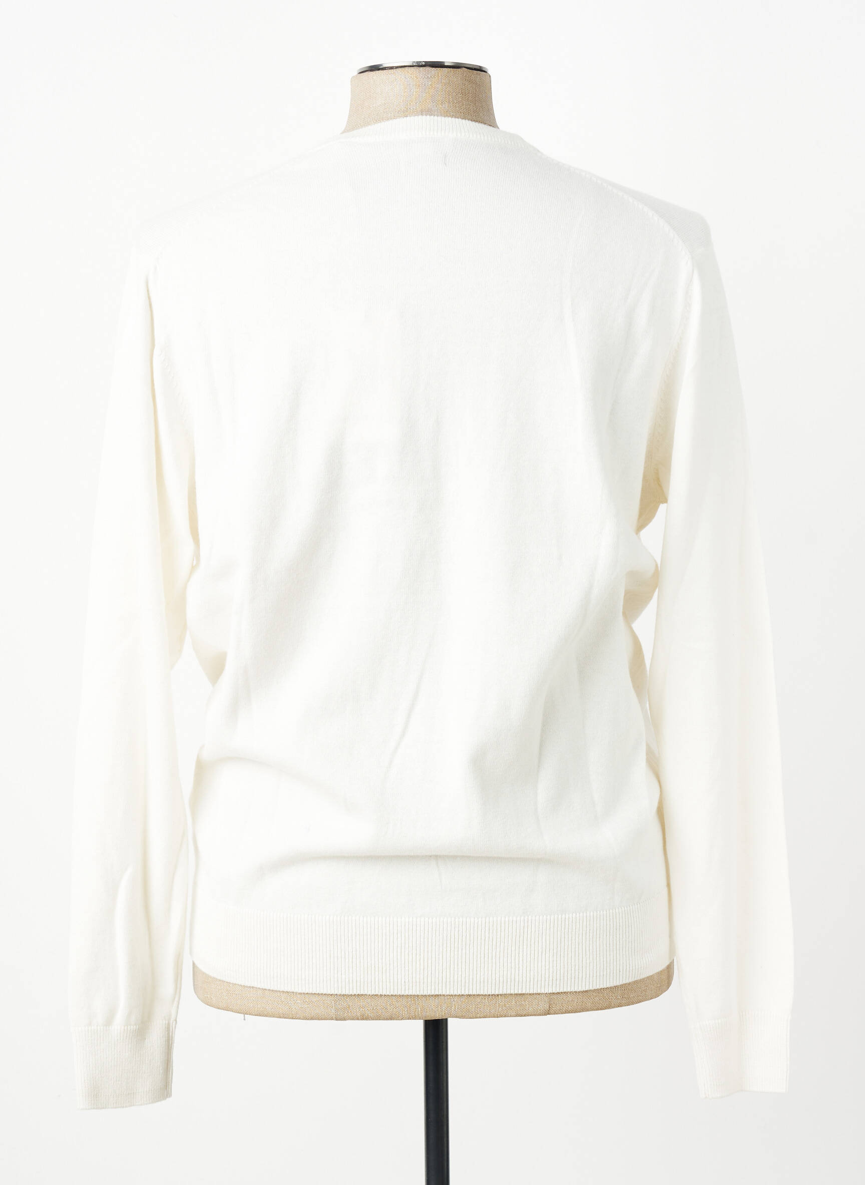 Gilet manches longues col v beige U.S. POLO ASSN homme