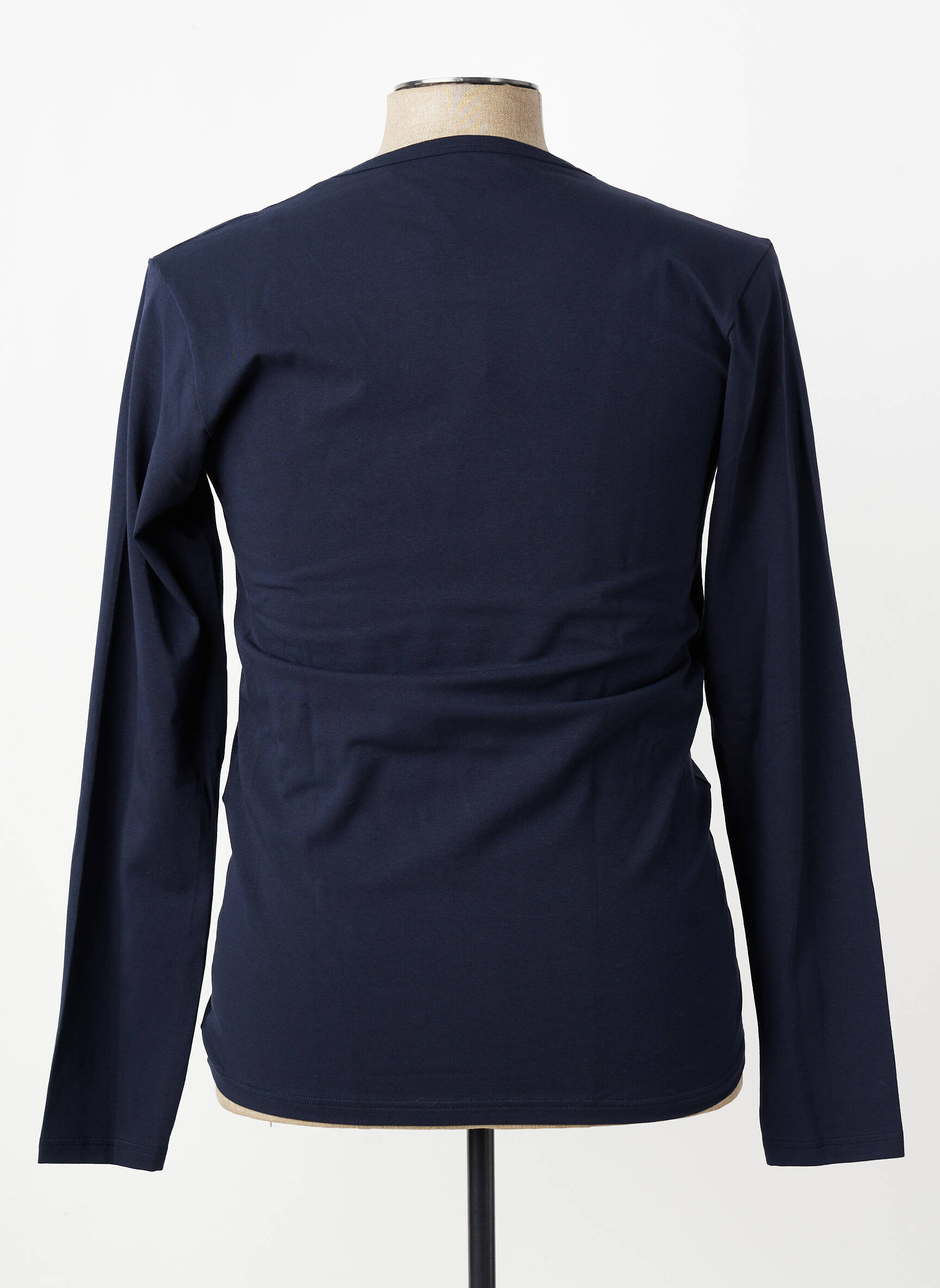T-shirt coupe cintrée manches longues bleu U.S. POLO ASSN homme