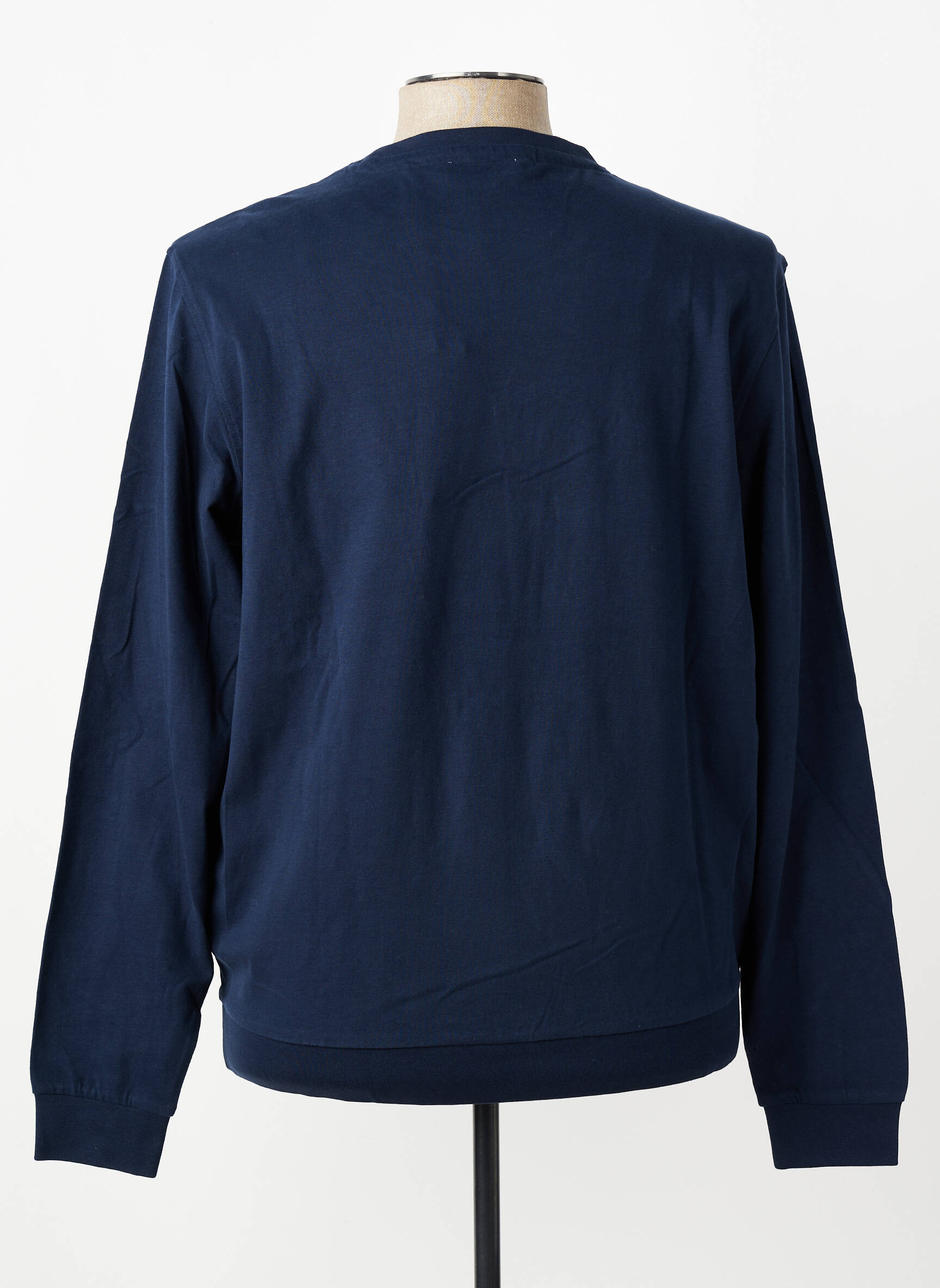T-shirt coupe cintrée manches longues bleu U.S. POLO ASSN homme