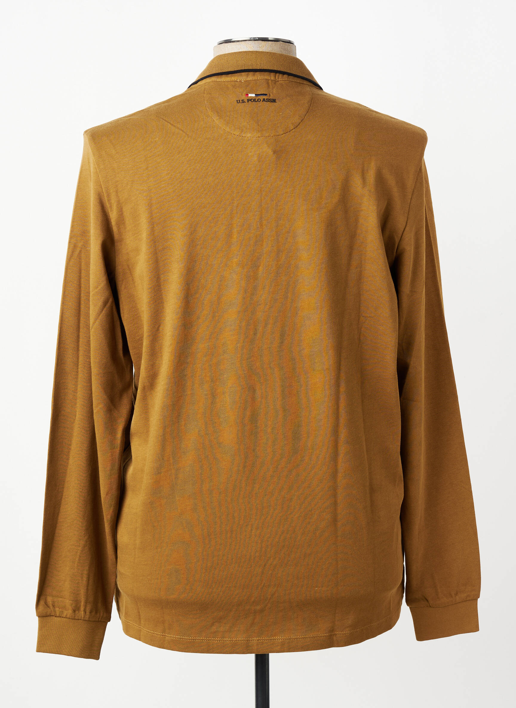 Polo manches longues manches longues marron U.S. POLO ASSN homme