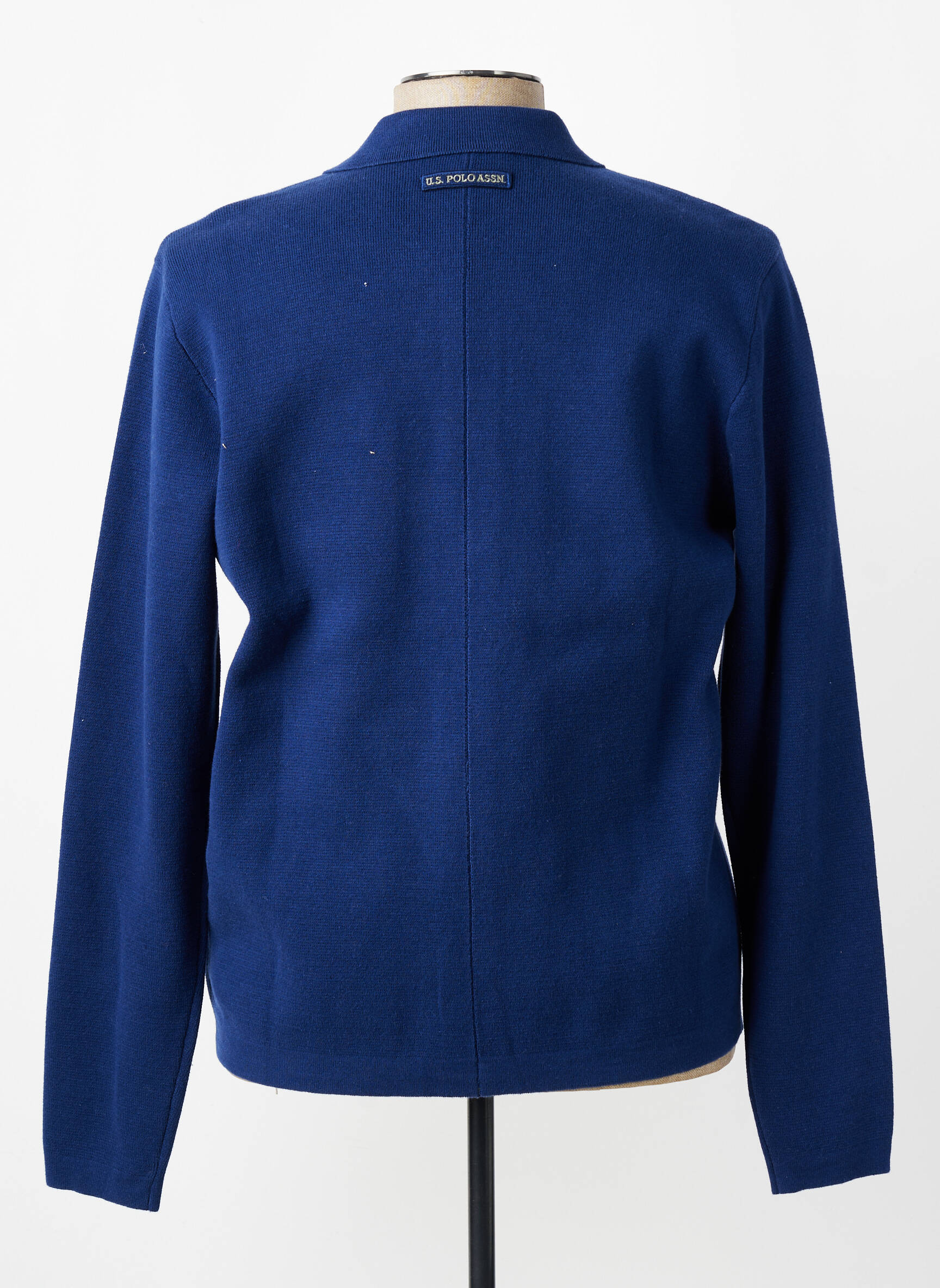 Gilet manches longues fermeture boutonnée sur le devant bleu U.S. POLO ASSN homme