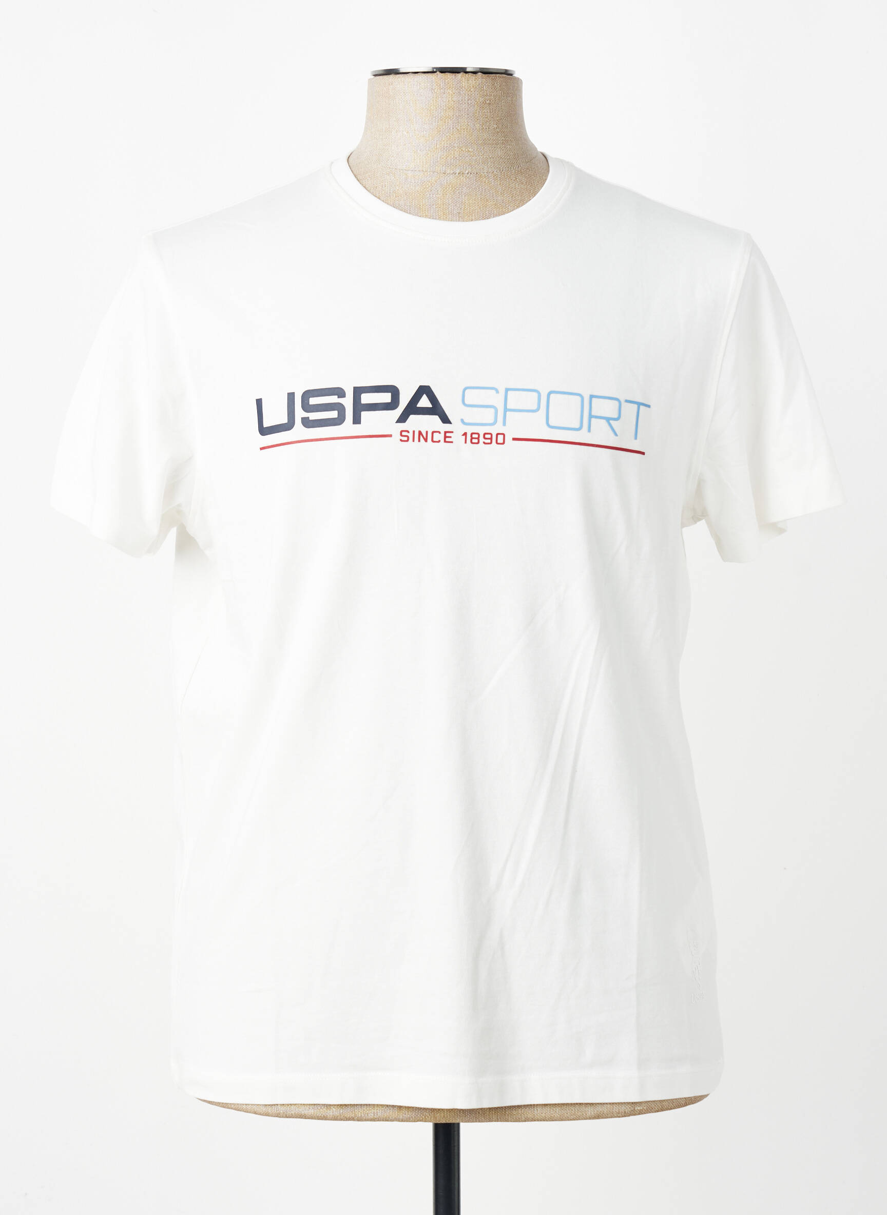 T-shirt coupe cintrée manches courtes beige U.S. POLO ASSN homme