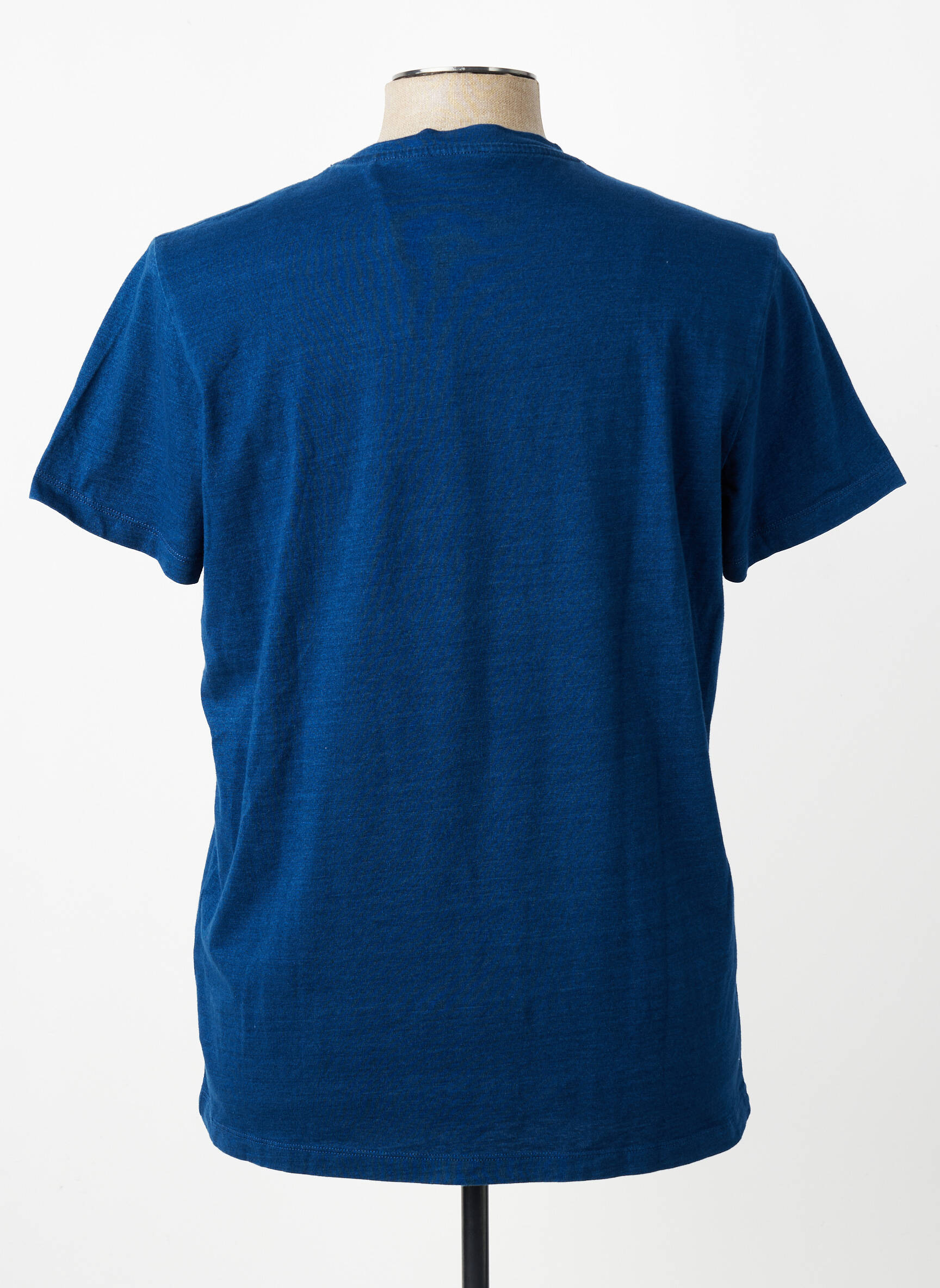 T-shirt tissage chiné manches courtes bleu U.S. POLO ASSN homme