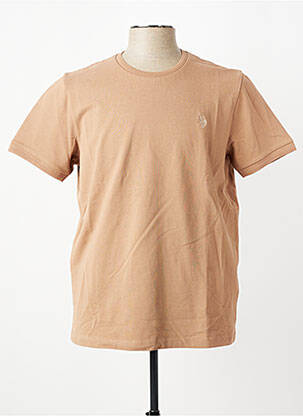 T-shirt broderie manches courtes marron U.S. POLO ASSN homme