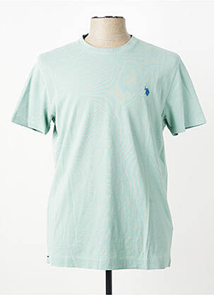 T-shirt broderie manches courtes vert U.S. POLO ASSN homme