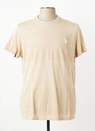 T-shirt broderie manches courtes beige U.S. POLO ASSN homme