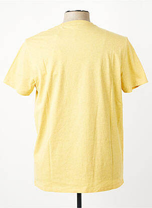 T-shirt tissage chiné manches courtes jaune U.S. POLO ASSN homme