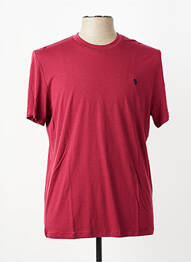 T-shirt broderie manches courtes rouge U.S. POLO ASSN homme