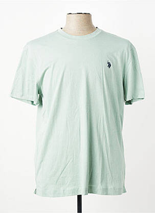 T-shirt broderie manches courtes vert U.S. POLO ASSN homme