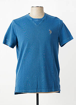 T-shirt broderie manches courtes bleu U.S. POLO ASSN homme