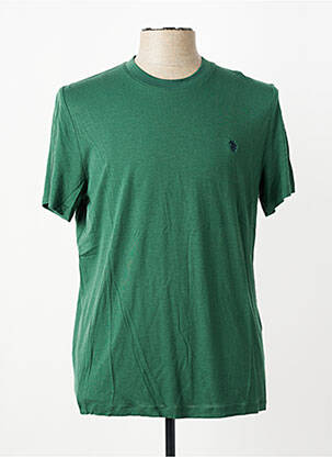 T-shirt broderie manches courtes vert U.S. POLO ASSN homme