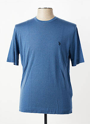 T-shirt broderie manches courtes bleu U.S. POLO ASSN homme