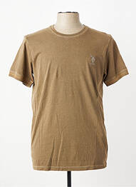 T-shirt broderie manches courtes marron U.S. POLO ASSN homme
