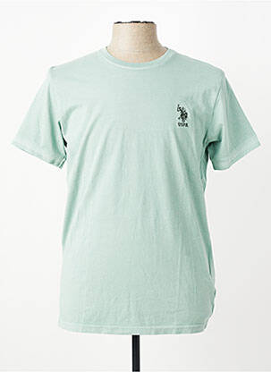 T-shirt broderie manches courtes vert U.S. POLO ASSN homme