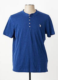 T-shirt broderie manches courtes bleu U.S. POLO ASSN homme
