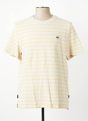T-shirt coupe cintrée manches courtes beige CAMEL ACTIVE homme