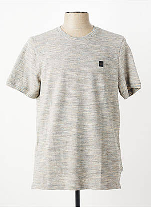 T-shirt tissage chiné manches courtes gris CAMEL ACTIVE homme