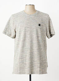 T-shirt tissage chiné manches courtes gris CAMEL ACTIVE homme