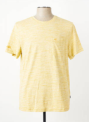 T-shirt tissage chiné manches courtes jaune CAMEL ACTIVE homme