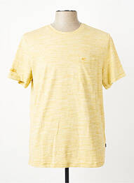 T-shirt tissage chiné manches courtes jaune CAMEL ACTIVE homme