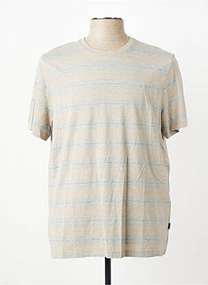 T-shirt coupe cintrée manches courtes beige CAMEL ACTIVE homme