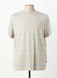 T-shirt coupe cintrée manches courtes beige CAMEL ACTIVE homme