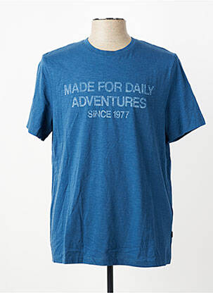 T-shirt coupe cintrée manches courtes bleu CAMEL ACTIVE homme