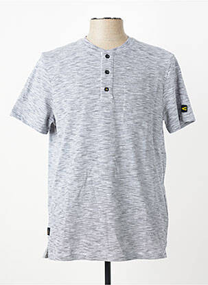 T-shirt tissage chiné manches courtes noir CAMEL ACTIVE homme
