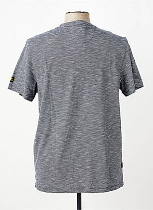 T-shirt tissage chiné manches courtes bleu CAMEL ACTIVE homme