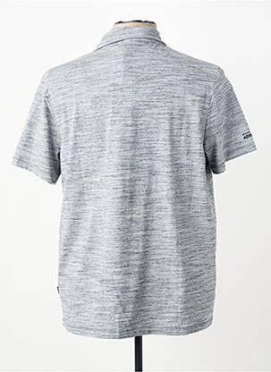 Polo tissage chiné manches courtes bleu CAMEL ACTIVE homme