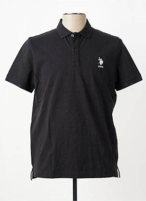 Polo stretch manches courtes noir U.S. POLO ASSN homme