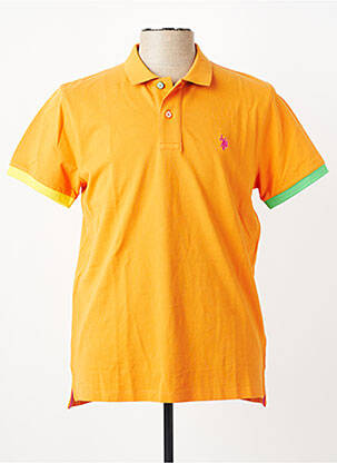 Polo stretch manches courtes orange U.S. POLO ASSN homme