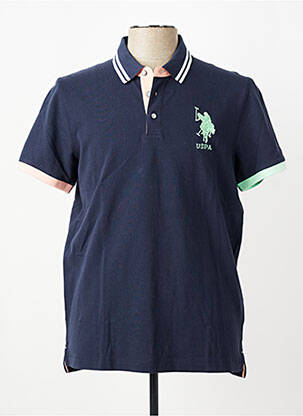 Polo stretch manches courtes bleu U.S. POLO ASSN homme